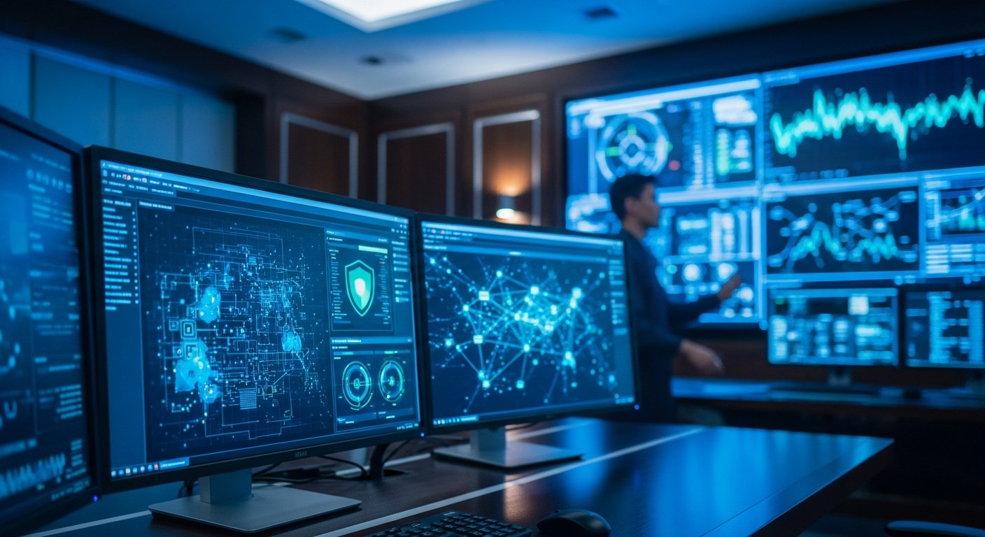 anti-ransomware protection ransomware entreprise - poste de sécurité informatique